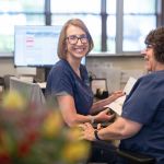 Smiling women from our team